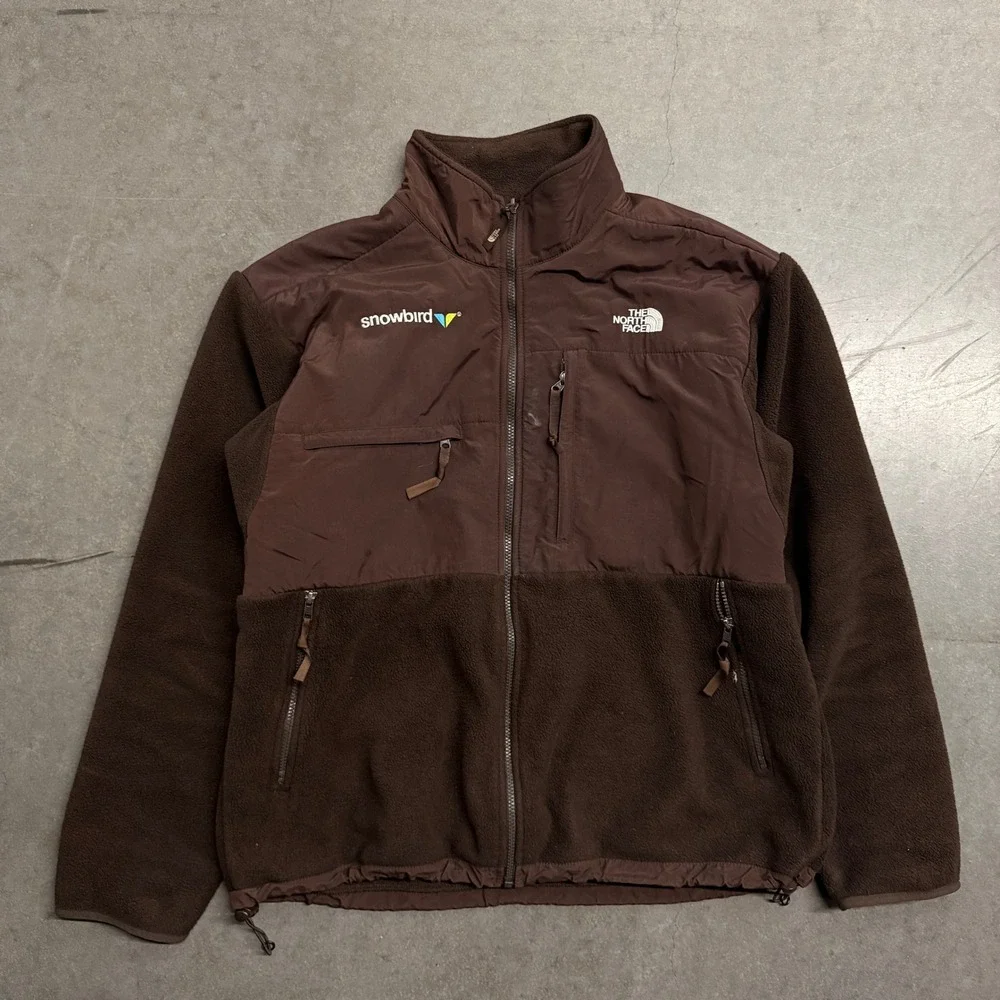 The North Face Denali Fleece Jacket Mens XL Brown Snowbird Resort Full Zip
